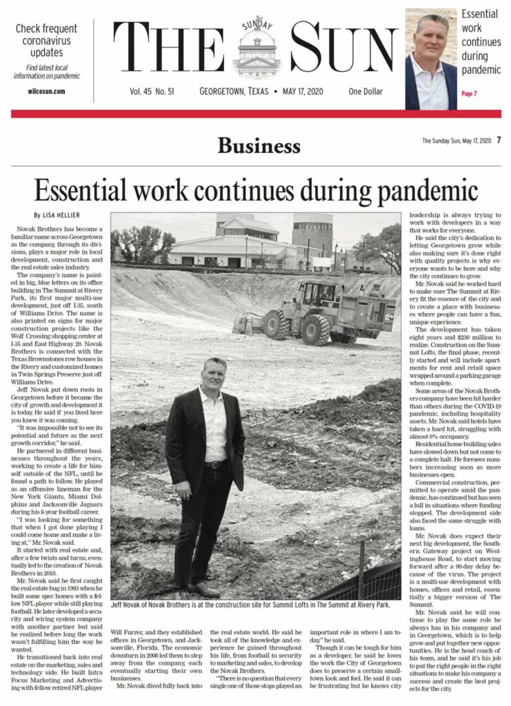 Georgetown Sun: Essential Work Continues During Pandemic