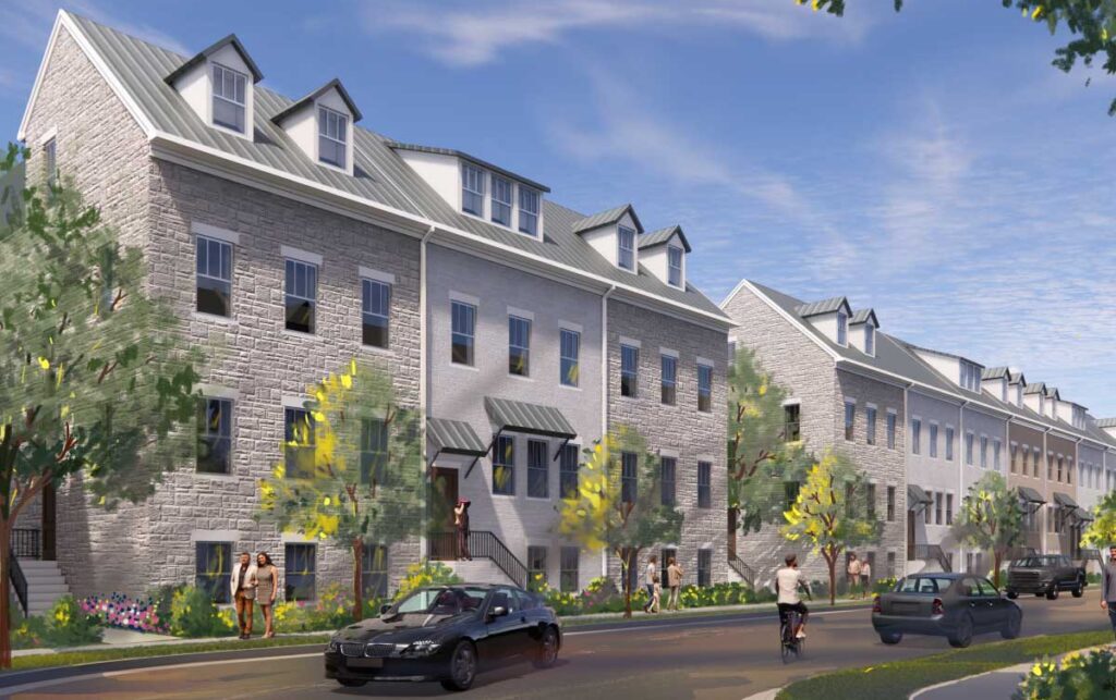 The Brownstones at Northline rendering